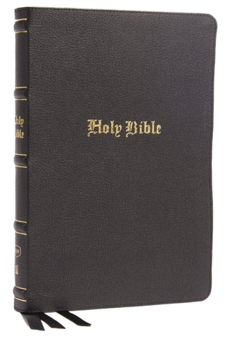 Cover image for 9780785253488 - KJV Holy Bible: Large Print Thinline, Black Genuine Leather, Red Letter, Comfort Print: King James Version