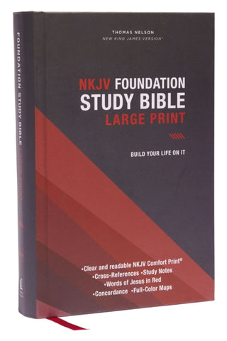 Supplemental image for 9780785261124 - NKJV, Foundation Study Bible, Large Print, Hardcover, Red Letter, Thumb Indexed, Comfort Print