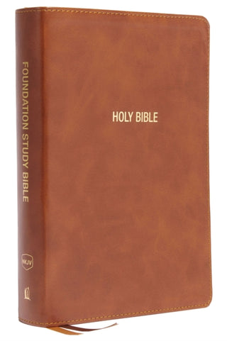 Cover image for 9780785261469 - NKJV, Foundation Study Bible, Large Print, Leathersoft, Brown, Red Letter, Comfort Print