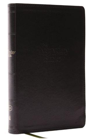Cover image for 9780785261933 - KJV, The Everyday Bible, Black Leathersoft, Red Letter, Comfort Print