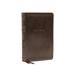 Cover image for 9780785265009 - NKJV, Personal Size Reference Bible, Sovereign Collection, Leathersoft, Brown, Red Letter, Comfort Print
