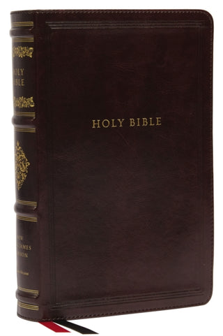 Cover image for 9780785265054 - NKJV, Personal Size Reference Bible, Sovereign Collection, Leathersoft, Brown, Red Letter, Thumb Indexed, Comfort Print