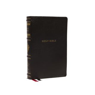Cover image for 9780785265344 - NKJV, Personal Size Reference Bible, Sovereign Collection, Genuine Leather, Black, Red Letter, Comfort Print