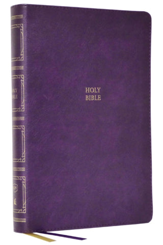 Cover image for 9780785290339 - KJV Holy Bible: Paragraph-style Large Print Thinline with 43,000 Cross References, Purple Leathersoft, Red Letter, Comfort Print: King James Version