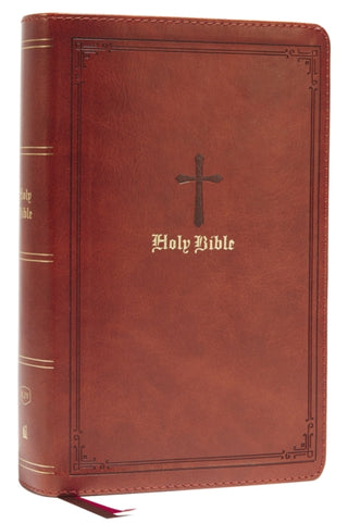 Supplemental image for 9780785291084 - KJV Holy Bible: Large Print Single-Column with 43,000 End-of-Verse Cross References, Brown Leathersoft, Personal Size, Red Letter, Comfort Print: King James Version