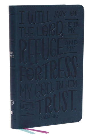 Cover image for 9780785292906 - KJV Holy Bible: Thinline Youth Edition, Teal Leathersoft, Red Letter, Comfort Print: King James Version (Verse Art Cover Collection)