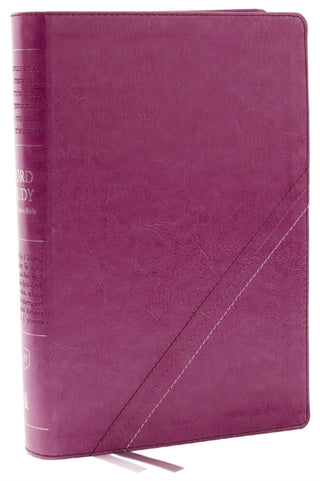 Cover image for 9780785294948 - KJV, Word Study Reference Bible, Leathersoft, Pink, Red Letter, Comfort Print