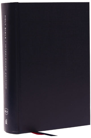 Cover image for 9780785296348 - NKJV, Interleaved Bible, Journal Edition, Hardcover, Blue, Red Letter, Comfort Print