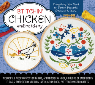 Cover image for 9780785844105 - Stitchin' Chicken Embroidery Kit