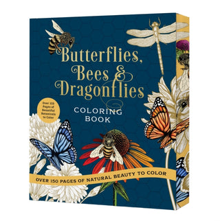 Cover image for 9780785846314 - Butterflies, Bees & Dragonflies Coloring Book