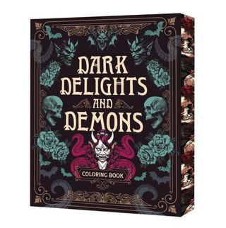 Cover image for 9780785846338 - Dark Delights and Demons Coloring Book