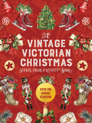 Cover image for 9780785846895 - A Vintage Victorian Christmas Sticker, Color & Activity Book