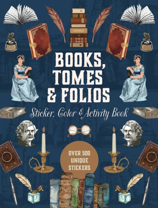 Cover image for 9780785848639 - Books, Tomes & Folios Sticker, Color & Activity Book