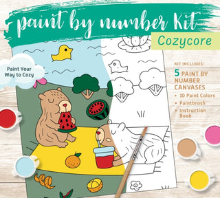 Cover image for 9780785848943 - Cozycore Paint by Number Kit