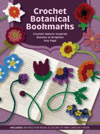 Cover image for 9780785848967 - Crochet Botanical Bookmarks