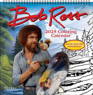 Cover image for 9780789344724 - Bob Ross 2025 Coloring Wall Calendar