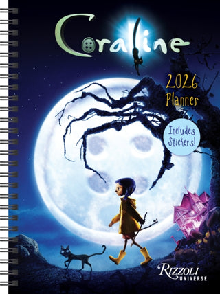 Cover image for 9780789348142 - Coraline 2026 Planner Calendar (Includes Stickers)