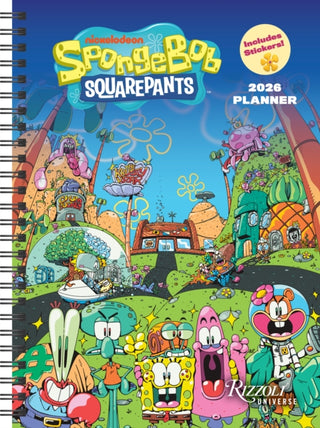Cover image for 9780789348173 - SpongeBob SquarePants 12-Month 2026 Planner Calendar (Includes Stickers)