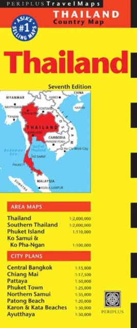 Cover image for 9780794607081 - Thailand Travel Map Seventh Edition