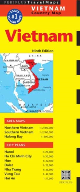 Cover image for 9780794608354 - Vietnam Travel Map Ninth Edition