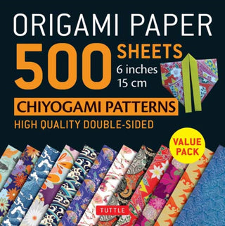 Cover image for 9780804849234 - Origami Paper 500 sheets Chiyogami Designs 6" 15cm