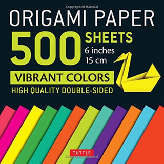 Cover image for 9780804849364 - Origami Paper 500 sheets Vibrant Colors 6" (15 cm)