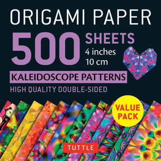 Cover image for 9780804849968 - Origami Paper 500 sheets Kaleidoscope Patterns 4" (10 cm)