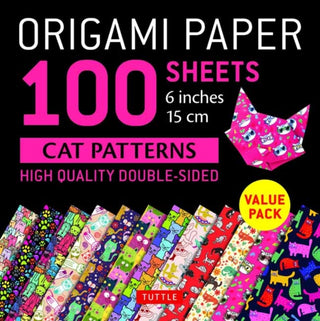 Cover image for 9780804851435 - Origami Paper 100 sheets Cat Patterns 6" (15 cm)