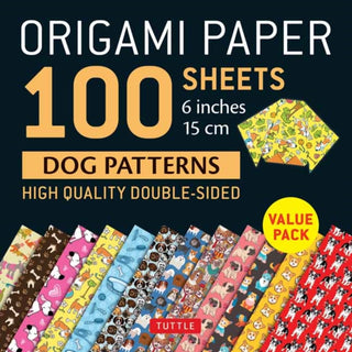 Cover image for 9780804851442 - Origami Paper 100 sheets Dog Patterns 6" (15 cm)