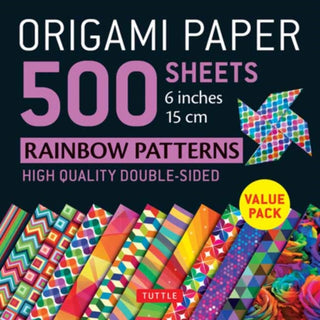Cover image for 9780804851459 - Origami Paper 500 Sheets Rainbow Patterns 6 inches - 15 cm