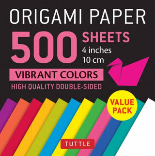 Cover image for 9780804851572 - Origami Paper 500 sheets Vibrant Colors 4 (10 cm)