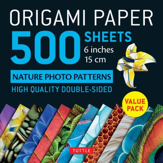 Cover image for 9780804851589 - Origami Paper 500 sheets Nature Photo Patterns 6" (15 cm)