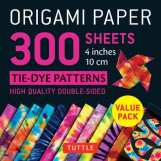 Cover image for 9780804852098 - Origami Paper 300 sheets Tie-Dye Patterns 4" (10 cm)