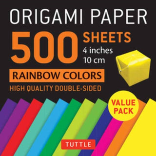 Cover image for 9780804852364 - Origami Paper 500 sheets Rainbow Colors 4" (10 cm)