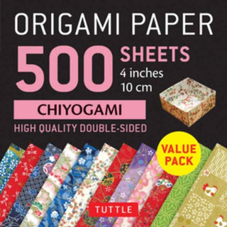 Cover image for 9780804852401 - Origami Paper 500 sheets Chiyogami Patterns 4" (10 cm)