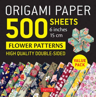 Cover image for 9780804852852 - Origami Paper 500 sheets Flower Patterns 6" (15 cm)