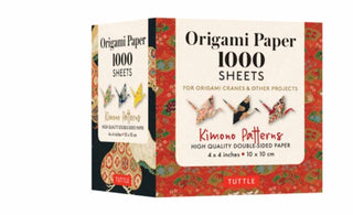 Cover image for 9780804853644 - Origami Paper 1,000 sheets Kimono Patterns 4" (10 cm)