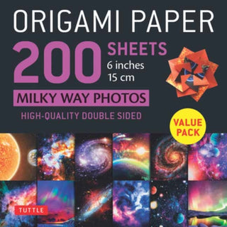 Cover image for 9780804853651 - Origami Paper 200 sheets Milky Way Photos 6 Inches (15 cm)