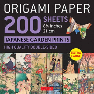 Cover image for 9780804853675 - Origami Paper 200 sheets Japanese Garden Prints 8 1/4" 21cm