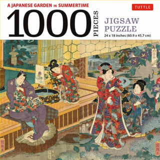 Supplemental image for 9780804854153 - A Japanese Garden in Summertime - 1000 Piece Jigsaw Puzzle
