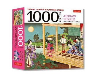 Cover image for 9780804854306 - Viewing the Moon Japanese Garden- 1000 Piece Jigsaw Puzzle