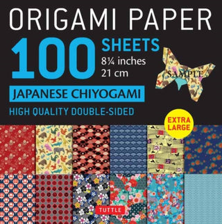 Cover image for 9780804855136 - Origami Paper 100 sheets Japanese Chiyogami 8 1/4" (21 cm)