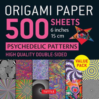 Supplemental image for 9780804855549 - Origami Paper 500 sheets Psychedelic Patterns 6" (15 cm)