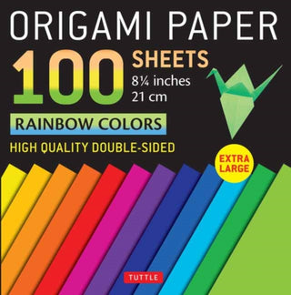 Cover image for 9780804855761 - Origami Paper 100 sheets Rainbow Colors 8 1/4" (21 cm)