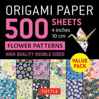 Cover image for 9780804855983 - Origami Paper 500 sheets Flower Patterns 4" (10 cm)