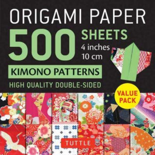 Cover image for 9780804855990 - Origami Paper 500 sheets Kimono Patterns 4" (10 cm)