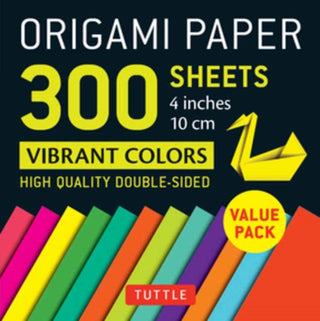 Cover image for 9780804856867 - Origami Paper 300 sheets Vibrant Colors 4" (10 cm)