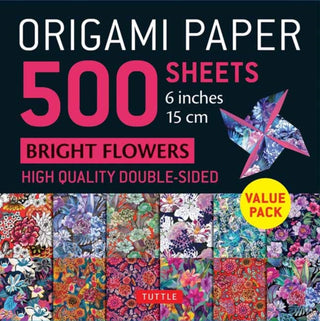 Cover image for 9780804856898 - Origami Paper 500 sheets Bright Flowers 6" (15 cm)