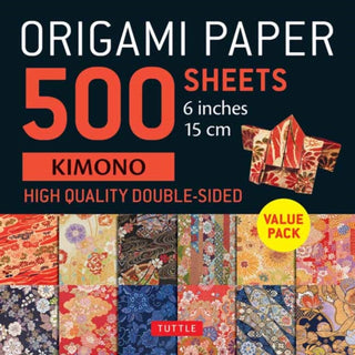 Cover image for 9780804857017 - Origami Paper 500 sheets Kimono Flowers 6" (15 cm)
