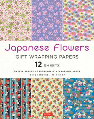 Cover image for 9780804857321 - Japanese Flowers Gift Wrapping Papers - 12 sheets